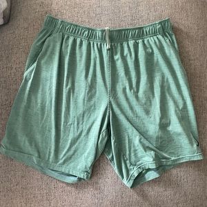 Nike yoga dri-fit green shorts